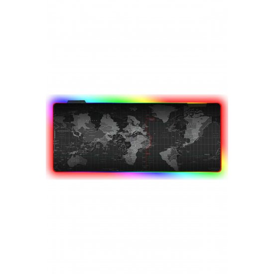 Παγκόσμιος χάρτης RGB Gaming Mouse Pad XXL 800mm με μαύρο φωτισμό RGB
