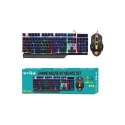 Σετ πληκτρολογίου gaming WB-550 με φωτισμό RGB & ποντίκι Αγγλικά Η.Π.Α