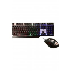 Σετ πληκτρολογίου gaming WB-550 με φωτισμό RGB & ποντίκι Αγγλικά Η.Π.Α