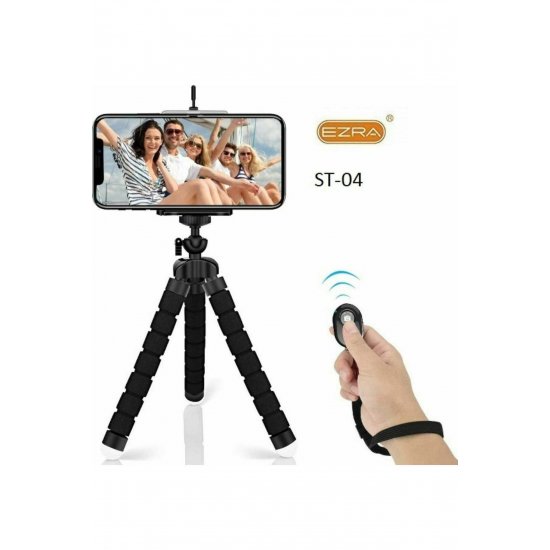 Κινητό τρίποδο με Bluetooth Black ST-04