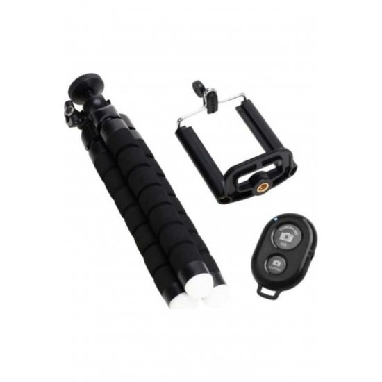 Κινητό τρίποδο με Bluetooth Black ST-04