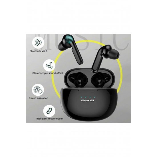 Ακουστικά ανοιχτής ακρόασης Bluetooth T15P με Μαύρη θήκη φόρτισης