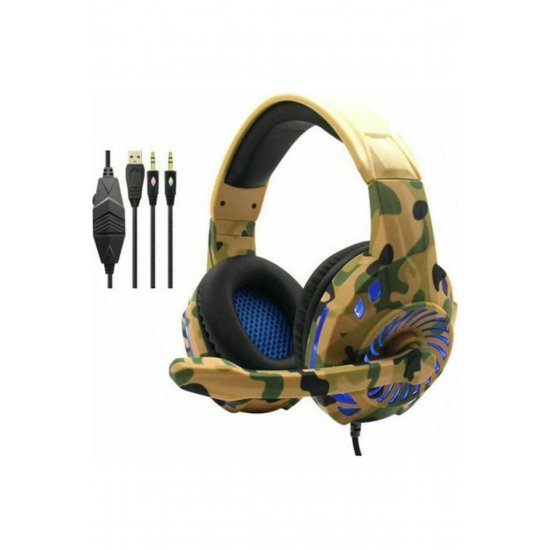G305 Over Ear Gaming Headset με Σύνδεση 2x3,5mm / USB Brown