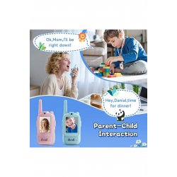 Σετ 2 Walkie-Talkies για Παιδιά, Flippy, Pink and Blue, Κείμενο στα Αγγλικά
