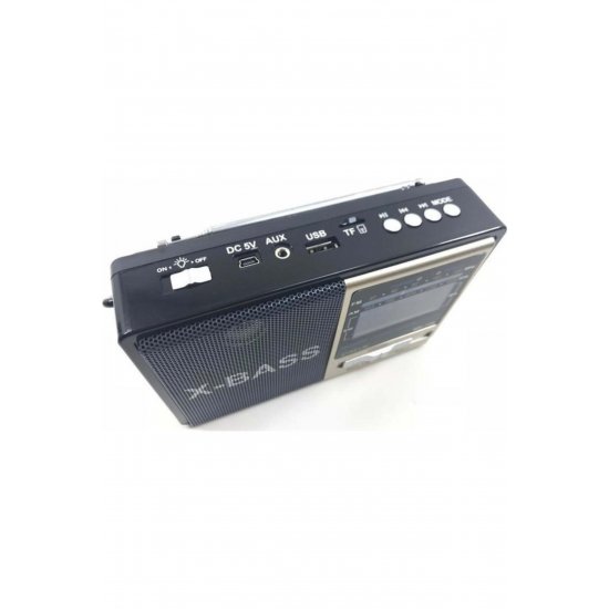 Φορητό επαναφορτιζόμενο ραδιόφωνο με USB μαύρο Φορητό επαναφορτιζόμενο ραδιόφωνο με USB μαύρο