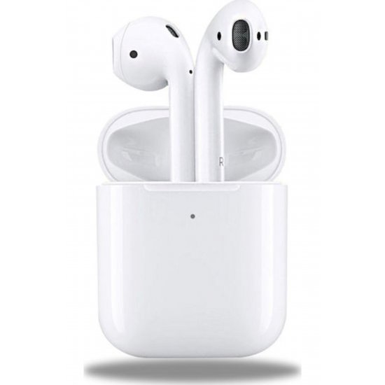 i200 Earbud Bluetooth Handsfree Ακουστικά με θήκη φόρτισης Λευκή
