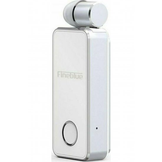 F2 Pro In-ear Bluetooth Handsfree Ακουστικό Πέτο Λευκό