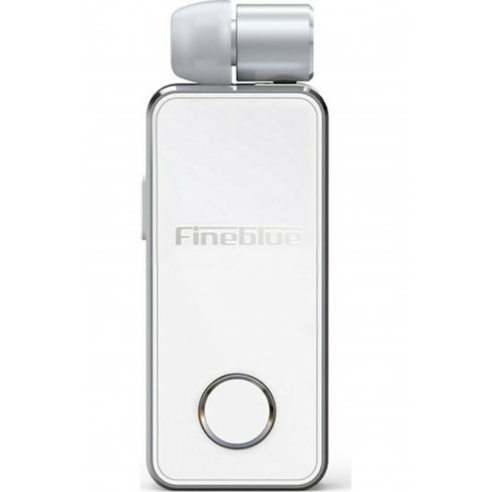F2 Pro In-ear Bluetooth Handsfree Ακουστικό Πέτο Λευκό