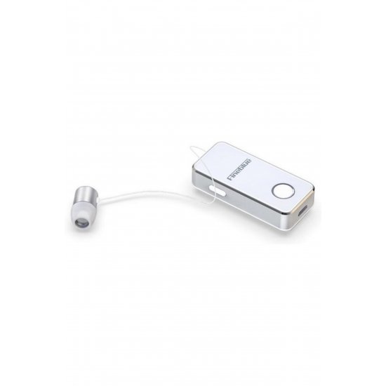 F2 Pro In-ear Bluetooth Handsfree Ακουστικό Πέτο Λευκό