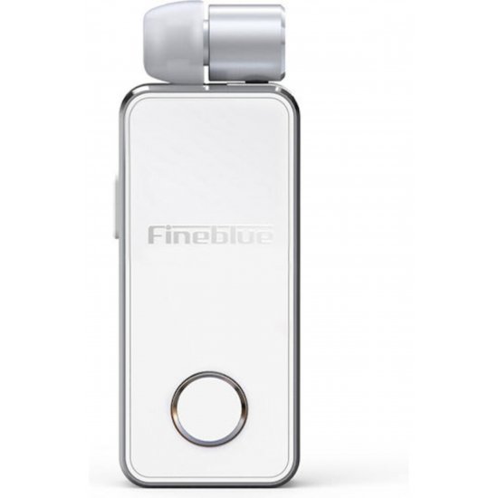 F2 Pro In-ear Bluetooth Handsfree Ακουστικό Πέτο Λευκό