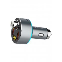 Πομπός αυτοκινήτου FM EA-15 με Bluetooth / Ασημί USB