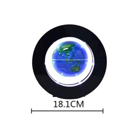 Floating Illuminated World Globe with Diameter 18.2cm and Height 18.1cm Γήινη
