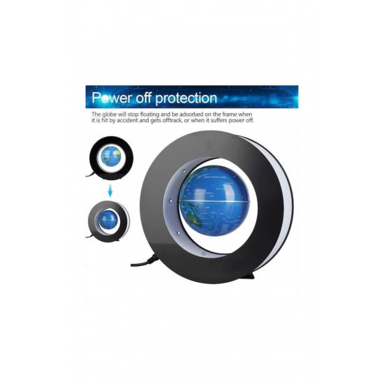 Floating Illuminated World Globe with Diameter 18.2cm and Height 18.1cm Γήινη