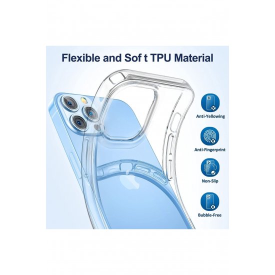 Προστατευτική θήκη συμβατή με Apple iPhone 13 Pro TPU Transparent