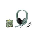 GM038 Over Ear Gaming Headset με σύνδεση 2x3,5mm Πράσινο