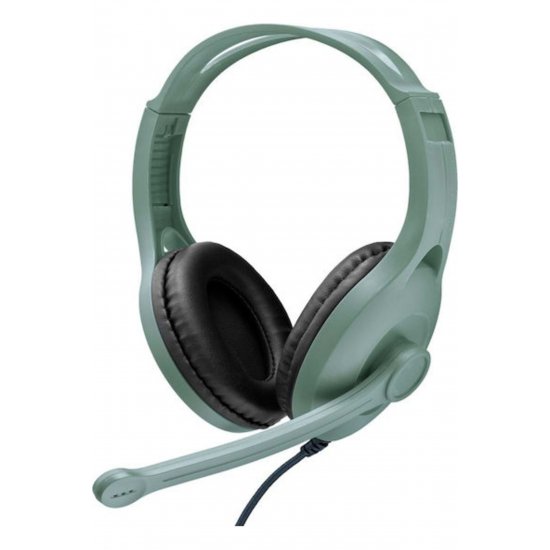 GM038 Over Ear Gaming Headset με σύνδεση 2x3,5mm Πράσινο