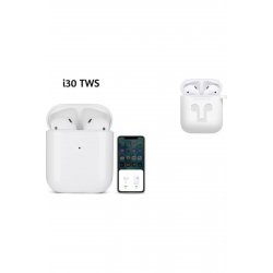 Ακουστικά i30 Earbud Bluetooth Handsfree με θήκη φόρτισης Λευκή