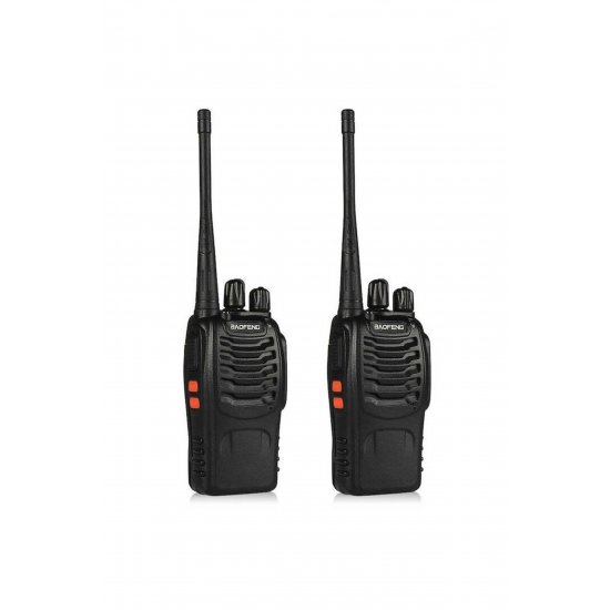 Σετ 2 BF-888 S PMR Walkie Talkies 5W μεγάλης εμβέλειας
