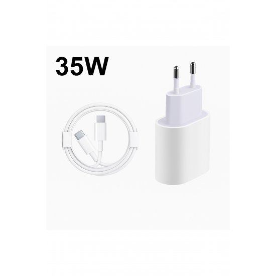 Φορτιστής γρήγορης φόρτισης 35W συμβατός με iPhone 17/16/15/Pro/Pro Max/, Android, καλώδιο τύπου C, λευκό Φορτιστής γρήγορης φόρτισης 35W συμβατός με iPhone 17/16/15/Pro/Pro Max/, Android, καλώδιο τύπου C, λευκό