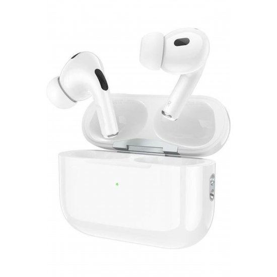 Hoco EW47 Earbud Bluetooth Handsfree ακουστικά με θήκη φόρτισης Λευκή