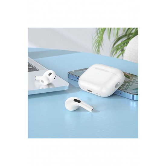 Hoco EW47 Earbud Bluetooth Handsfree ακουστικά με θήκη φόρτισης Λευκή