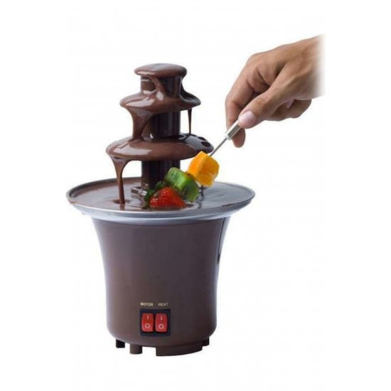 Σιντριβάνι καφέ σοκολάτα με 3 Flats Mini Fondue 65W 14,5x14,5x21,5cm