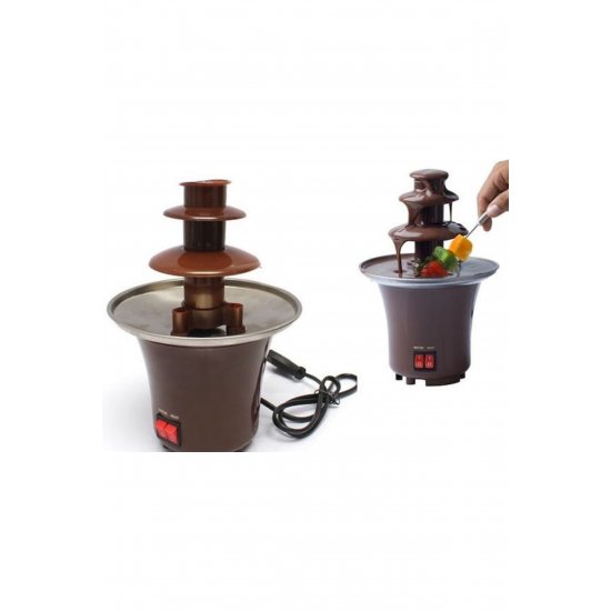 Σιντριβάνι καφέ σοκολάτα με 3 Flats Mini Fondue 65W 14,5x14,5x21,5cm