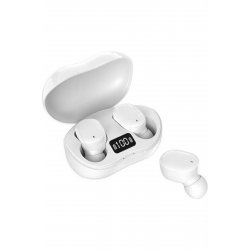 Ακουστικά ανοιχτής ακρόασης Bluetooth TWS Air16 με λευκή θήκη φόρτισης