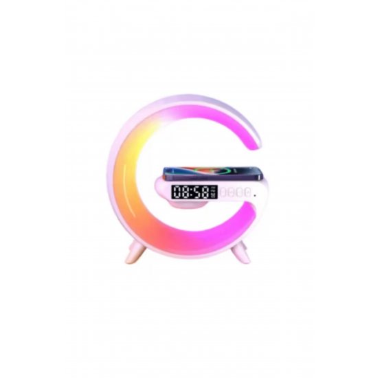 Ηχείο Bluetooth με ασύρματη φόρτιση, ασύρματος φορτιστής τηλεφώνου, λάμπα LED, RGB