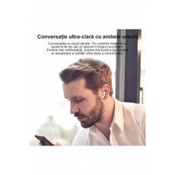 Ασύρματα ακουστικά PRO, Bluetooth 5.0 TWS, Ασύρματη θήκη φόρτισης, Ήχος HiFi, Έλεγχος αφής,