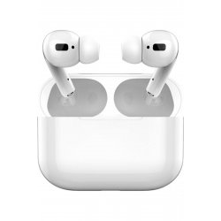 Ακουστικά Bluetooth Handsfree in-ear i20 TWS Air Pro με λευκή θήκη φόρτισης