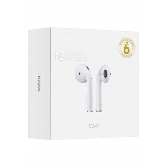 Hoco EW41 ASERIES 2 in-ear Bluetooth handsfree ακουστικά με θήκη φόρτισης Λευκό