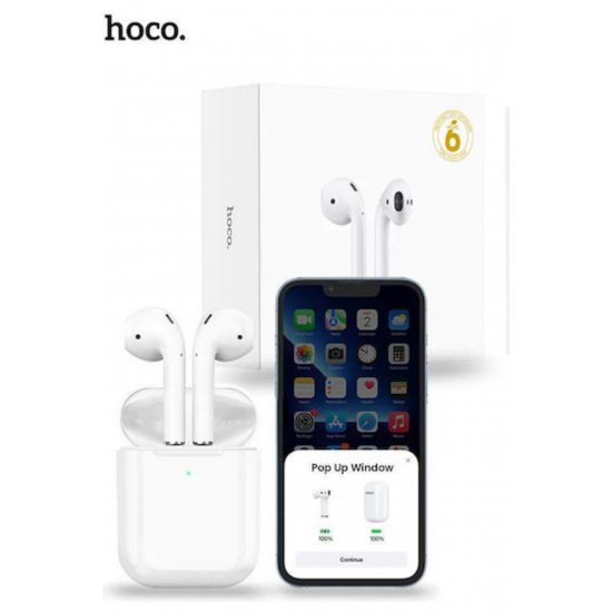 Hoco EW41 ASERIES 2 in-ear Bluetooth handsfree ακουστικά με θήκη φόρτισης Λευκό