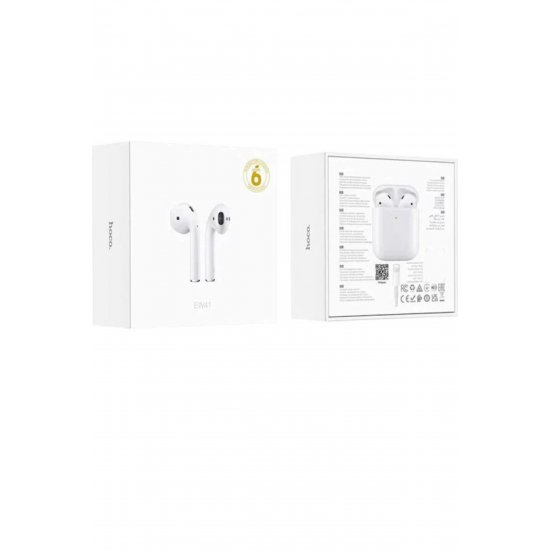 Hoco EW41 ASERIES 2 in-ear Bluetooth handsfree ακουστικά με θήκη φόρτισης Λευκό