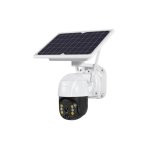 Ηλιακή κάμερα CCTV 4G, 5MP Full HD, 365-Day Uptime, Αδιάβροχη (Λευκό)