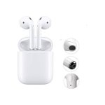 Ακουστικά handsfree Bluetooth i17 TWS με λευκή θήκη φόρτισης