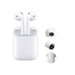 Ακουστικά handsfree Bluetooth i17 TWS με λευκή θήκη φόρτισης