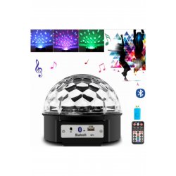 Ντίσκο υδρόγειο με ηχείο Bluetooth, αναπαραγωγή USB/SD, προβολέας LED, τηλεχειριστήριο