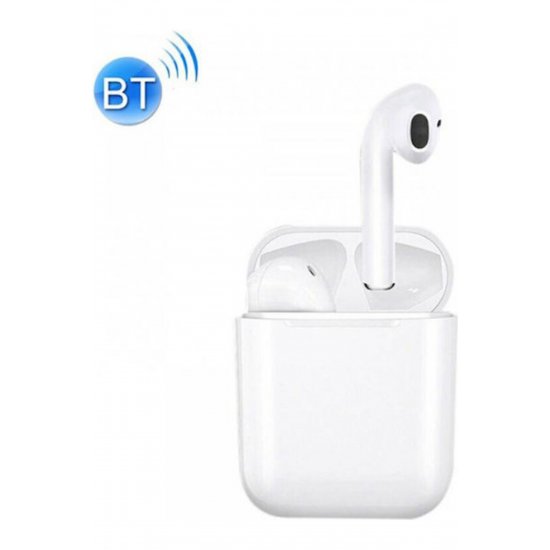 H1 Earbud Bluetooth Handsfree ακουστικά με θήκη φόρτισης Λευκή