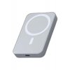 Ασύρματη εξωτερική μπαταρία MagSafe MS1 Pro 5000 mAh, 20W, Για iPhone και Android, Μαγνητική, Λευκή