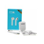 TWS i11s Earbud Bluetooth Handsfree Ακουστικά με θήκη φόρτισης Λευκή