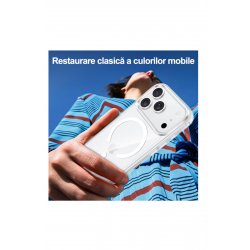 Διάφανη θήκη σιλικόνης για iPhone 17 Pro, MagSafe, προστασία κάμερας
