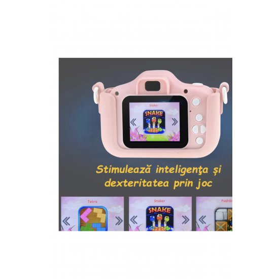 Παιδική κάμερα, 32GB κάρτα SD 1080P HD, 23 εκατομμύρια pixels, 2,0 ιντσών, 600 mAh, 3 ετών+, Ροζ