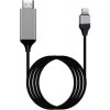 Καλώδιο Hdtv HDMI αρσενικό - Lightning αρσενικό 2m Μαύρο Καλώδιο Hdtv HDMI αρσενικό - Lightning αρσενικό 2m Μαύρο