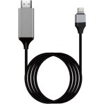Καλώδιο Hdtv HDMI αρσενικό - Lightning αρσενικό 2m Μαύρο
