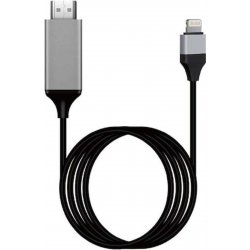 Καλώδιο Hdtv HDMI αρσενικό - Lightning αρσενικό 2m Μαύρο