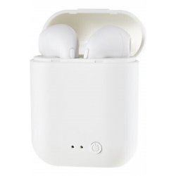 Ακουστικά I7 Mini-TWS Earbud Bluetooth Handsfree με θήκη φόρτισης Λευκή