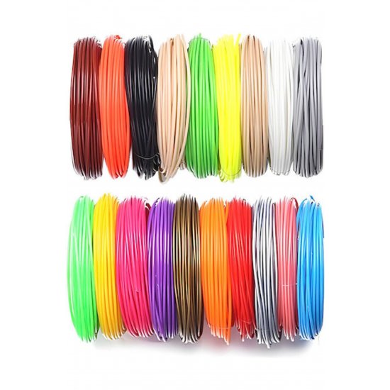 PLA 1,75mm Πολύχρωμο Σετ 20 Τεμάχια 5μ