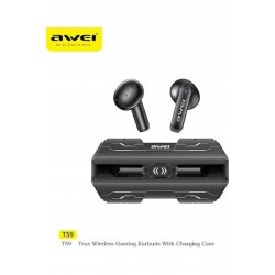 T59 Ακουστικά Bluetooth Handsfree για το αυτί με Μαύρη θήκη φόρτισης