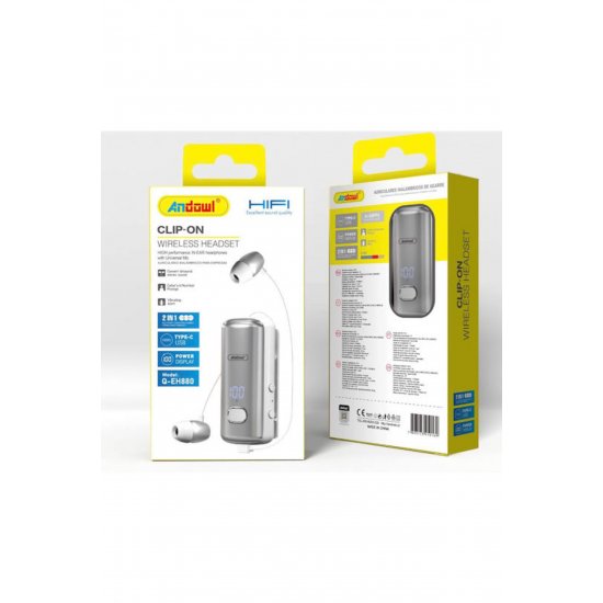 Ακουστικά Bluetooth Handsfree Q-EH880 Γκρι Ακουστικά Bluetooth Handsfree Q-EH880 Γκρι